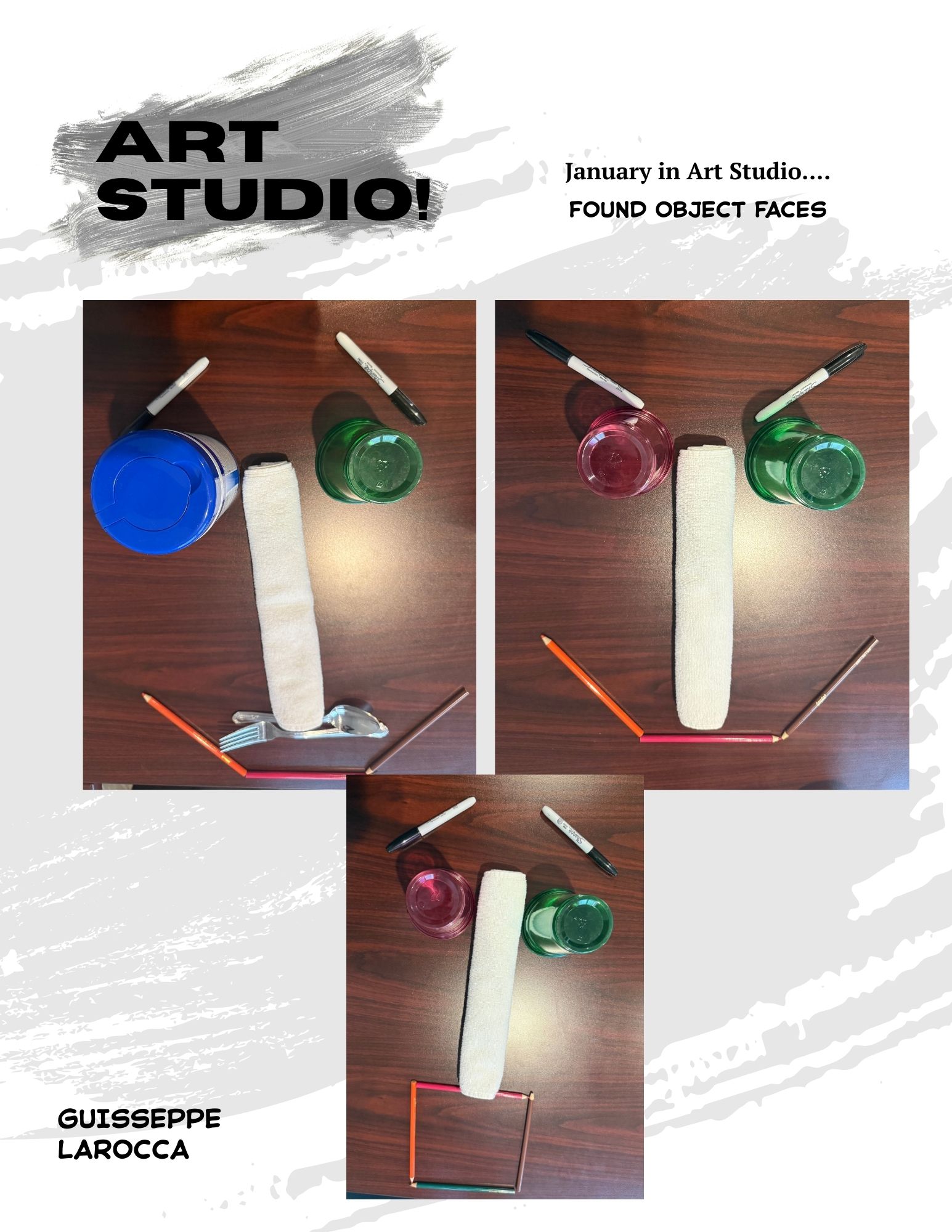 Found Object Faces by Guisseppe Larocca